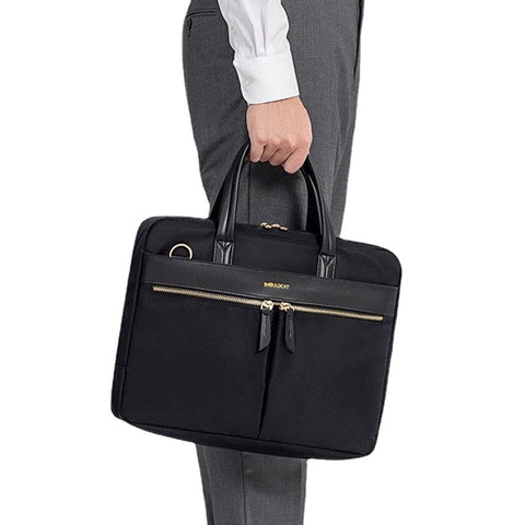 Women Laptop Crossbody Bag Multi-Compartment RFID Anti-Theft Lightweight Handbag