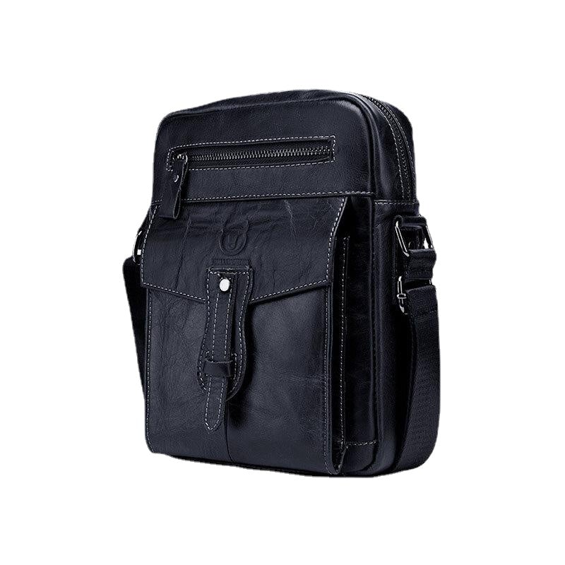 Men Genuine Leather Multi-pocket Anti-theft Crossbody Bag Shoulder