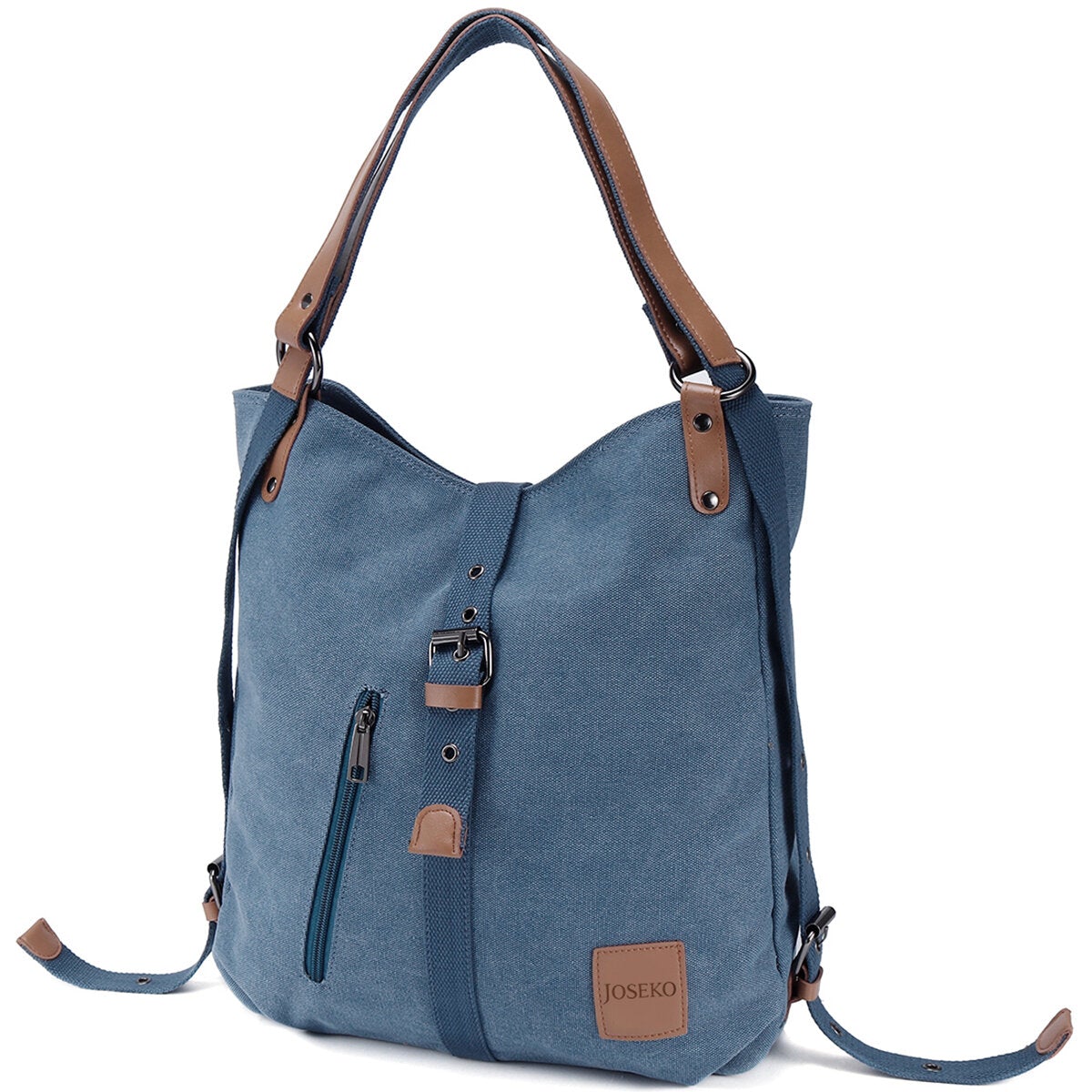 Multifunctional Canvas Women Convertible Backpack Purse Ladies Shoulder Bag Handbag