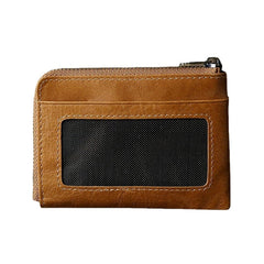 Men Genuine Leather Wallets Retro Multifunctional RFID Anti-theft Brush Card Holder Money Clip Coin Purse Cowhide