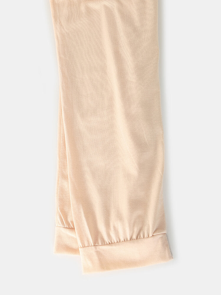 Women's Cute Pig Pajama Set: Long Sleeve Sweatshirt & Loose Jogging Pants for Home Lounge