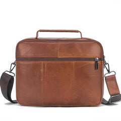 Men Genuine Leather Casual Large Capacity Handbag Crossbody Bag