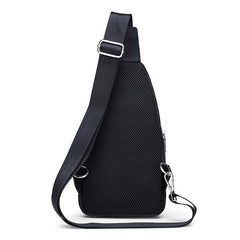 Men Genuine Leather Leisure Crossbody Bag Chest