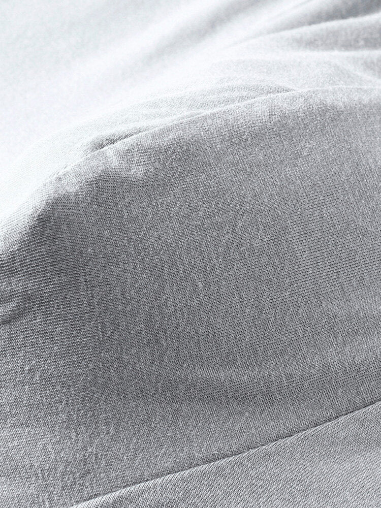 Mens Modal Solid Breathable Thin Slim Wide Elastic Waist U Convex Pouch Boxers