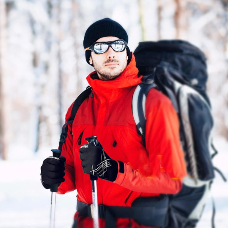 Winter Warm Touch Screen Gloves Velvet Waterproof Non-Slip Skiing Cycling Gloves