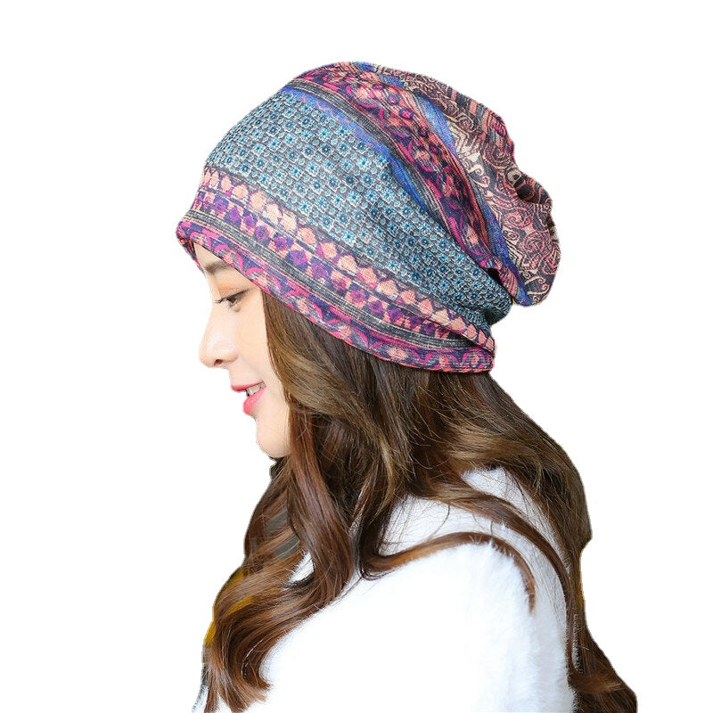 Breathable Chemo Cap Turban Beanie for Outdoor Use