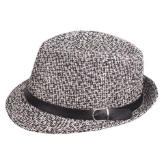 Men Summer Woven Straw Hat Outdoor Sun Protection Wild Brimmed Jazz Hat Visor