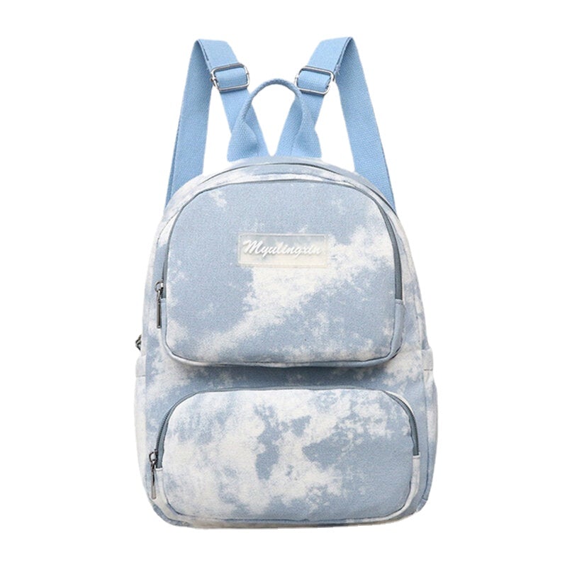 Women Oxford Anti theft Large Capacity Tie Dye Backpack Travel Bag