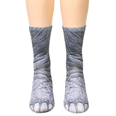 Unisex Adult Animal Printed Socks Animal Tube Socks 3d Print Animal Foot Hoof Socks