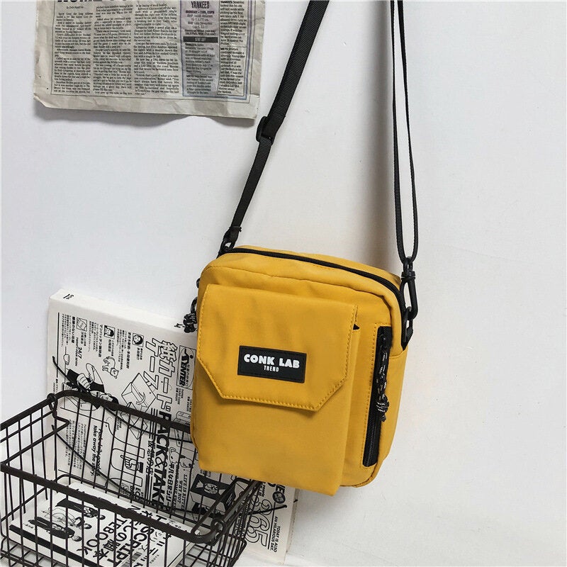 Men Nylon Hip-hop Brethable All-match Crossbody Bag Shoulder