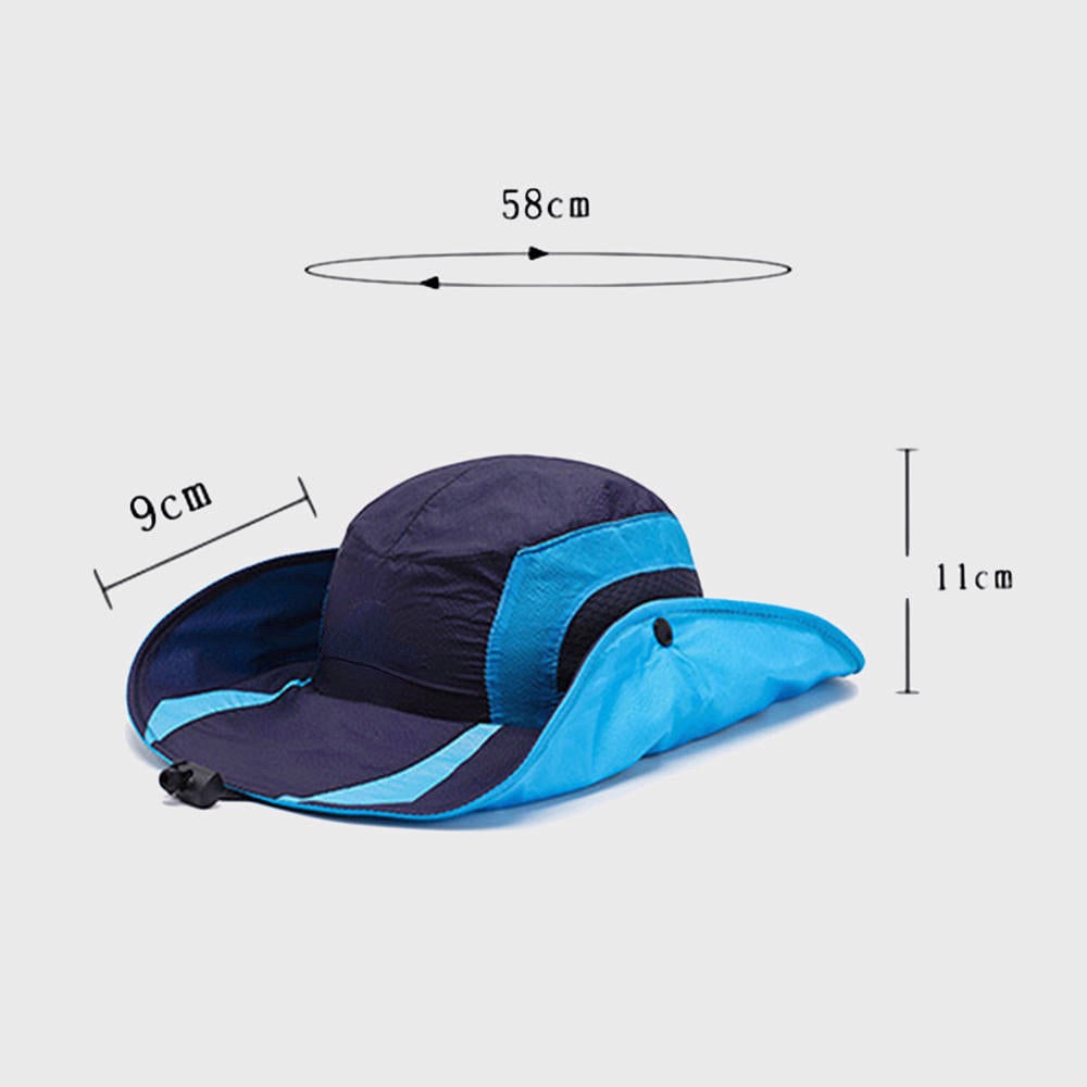 Men Woman Quick-drying Fisherman Hat Foldable Visor Hat With Embroidery Bucket Hat