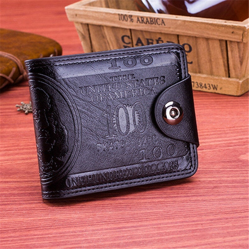 PU Leather Portable Purse 9 Card Holders Wallet For Women Men Unisex