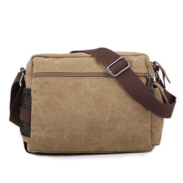 Canvas Outdoor Travel Leisure Shoulder Men Women Retro Capacity Crossbody Bag