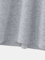 Women Casual Slogan Print V-Neck Long Sleeve Plus Size T-Shirt