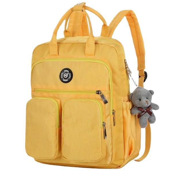 Women Girl Small Pure Color Cute Daily Casual Outdoor Bag Backpack School Bag Student