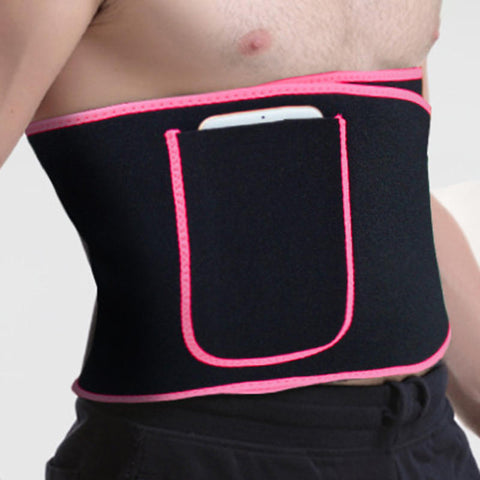 Unisex Nano Silver Coating Weight Loss Sweating Sports Fitness Portable Slimming Waist Trimmer Belt