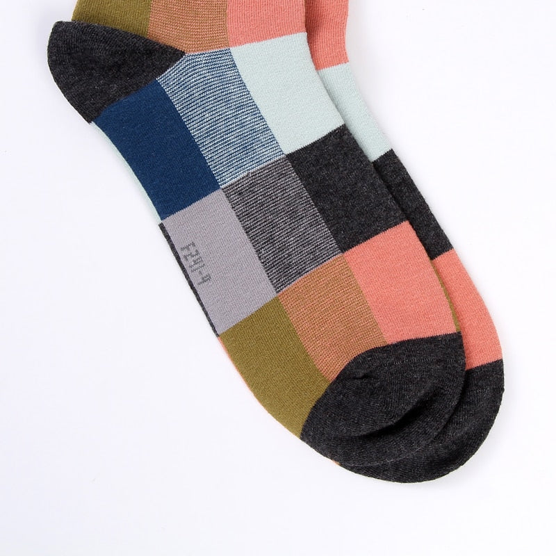 5 Pairs/Lot Combed Cotton Men'S Socks Compression Socks - Sheseelady