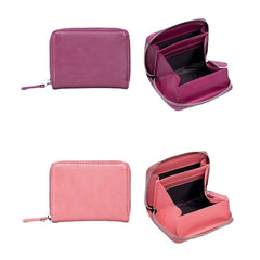 Women Genuine Leather RFID Anti-theft Coin Storage Bag Coin Wallet Purse