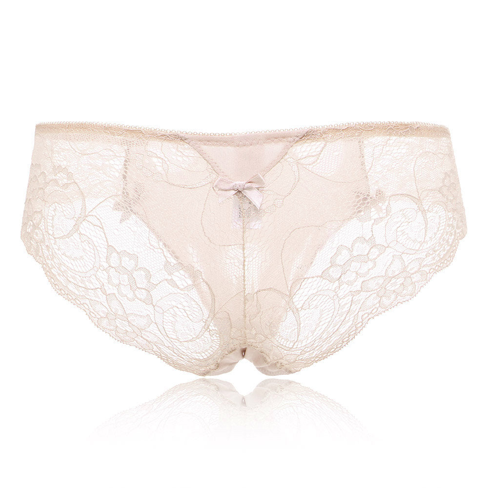 Seduced Soft Lace Sexy Butterfly Knot Low Waist Panties