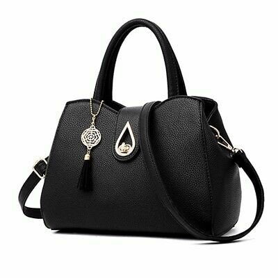 Women Tassel Leather Handbag Messenger Satchel Shoulder Crossbody Bag