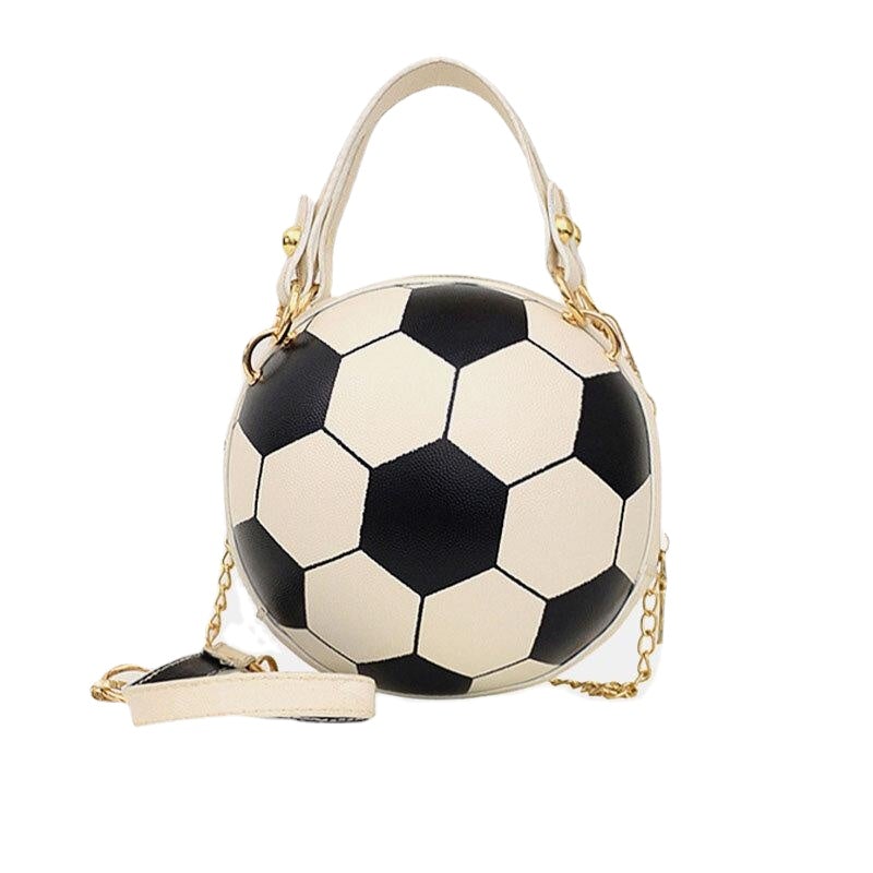 women basketball football look mini round bag hangbag adjustable shoulder cross body