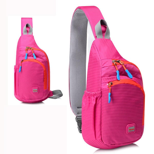 Unisex Men Women Waterproof Nylon Chest Outdoor Sport Crossbody Bag