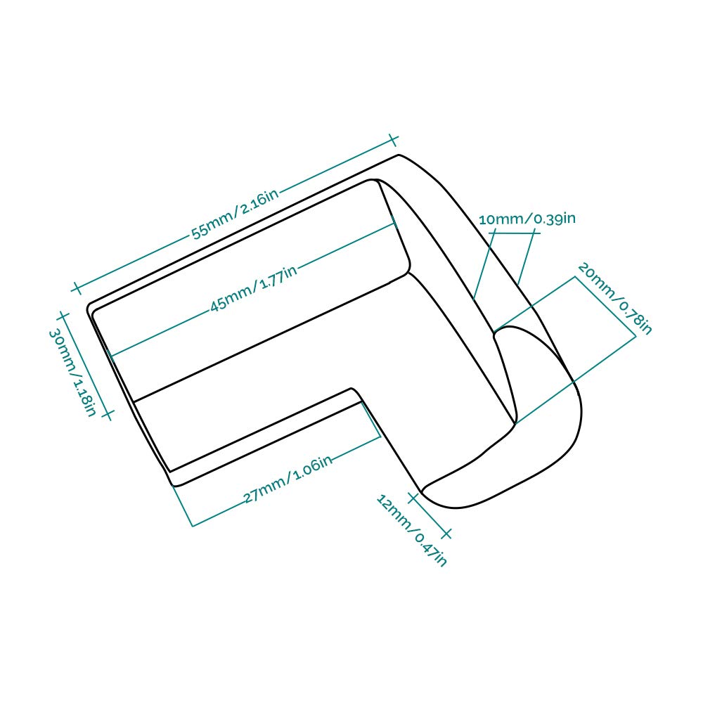 Corner Safety Bumpers Table Furniture Safety Protect Child ,Pack 8