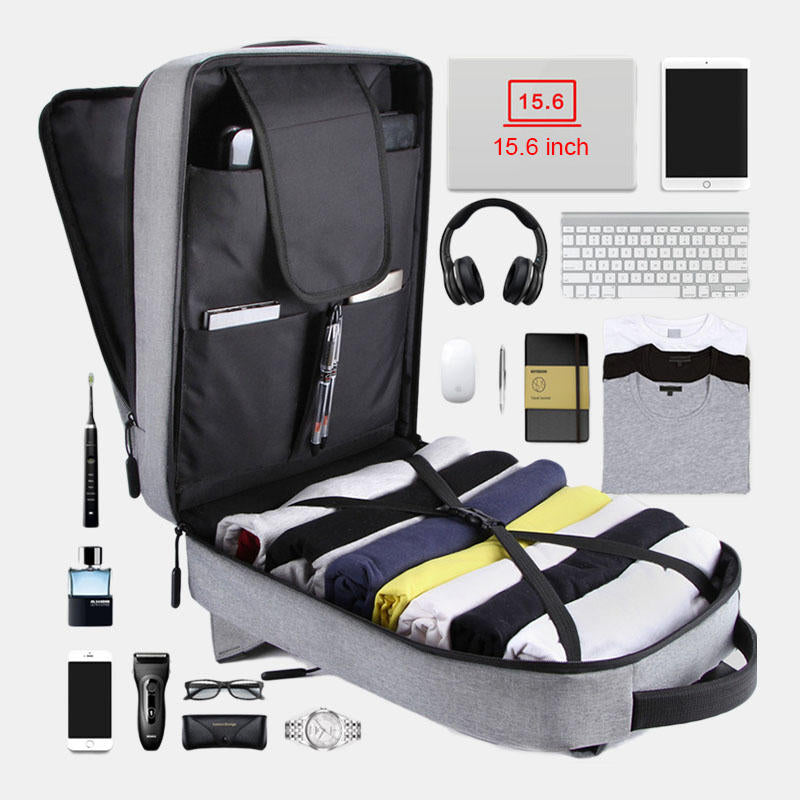 Men Large Capacity USB Multifunctional Bag Outdoor Travel Hiking Backpack