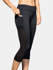 Soprt Women Solid Color Quick Dry Pocket High Waist Elasticity Yoga Pants
