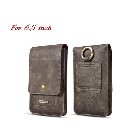 Men Faux Leather Phone Bag Holder Crossbody For 5.2 Inch Or 6.5