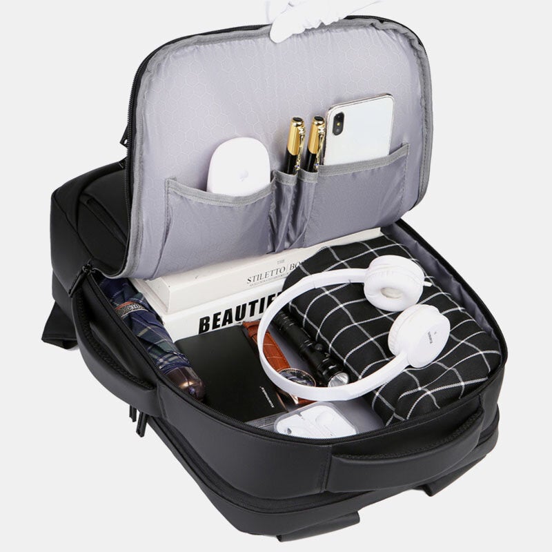 Men Large Capacity Multifunctional Loptop Backpack With USB Charging Port