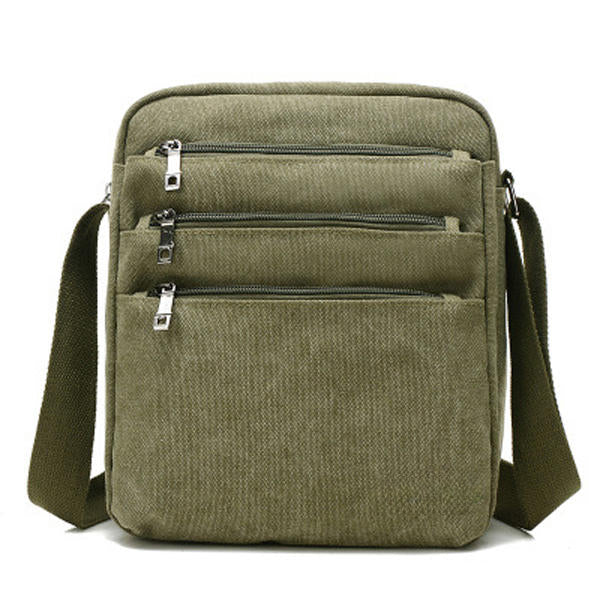 Men's Canvas Outdoor Crossbody Bag - Multi-Function Shoulder Bag