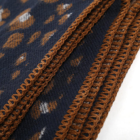 Women Printing Winter Warm Scarf Casual Leopard Pattern Blanket Scarf Shawl