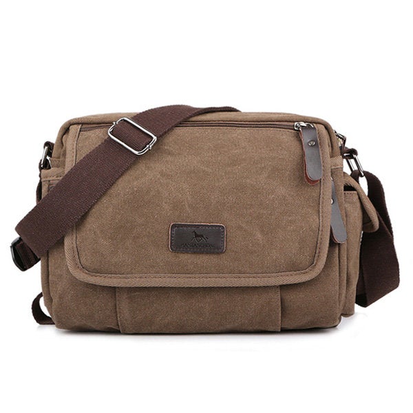 Canvas Outdoor Travel Leisure Shoulder Men Women Retro Capacity Crossbody Bag