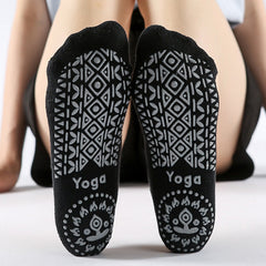 Women Cross-belt Thickened Non-slip Dispensing Open Toe Yoga Socks Sports Fitness Dance Socks