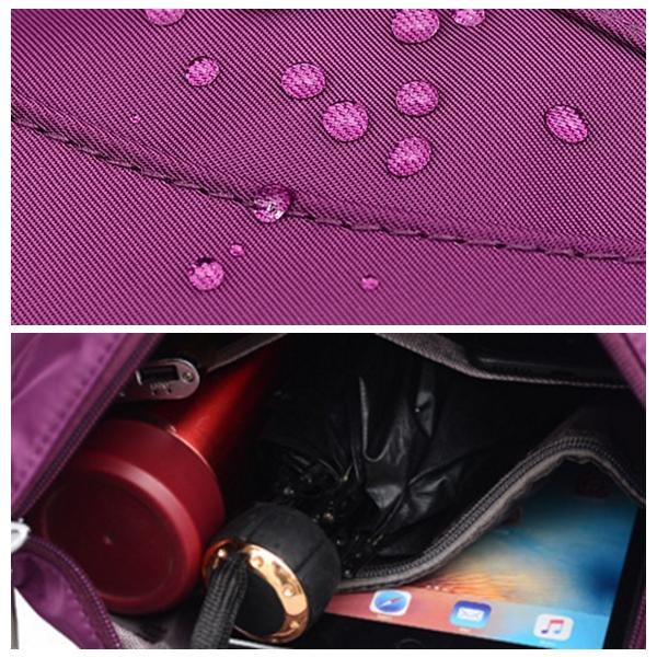 Women Nylon Multi-layer Mummy Bag Shoulder Messenger Crossbody