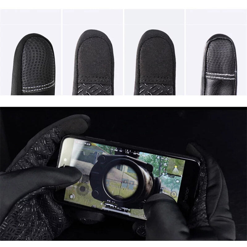 Cycling Gloves Winter Warm Up Water Resistant Windproof Touch Screen Gloves Non-Slip Thermal Gloves