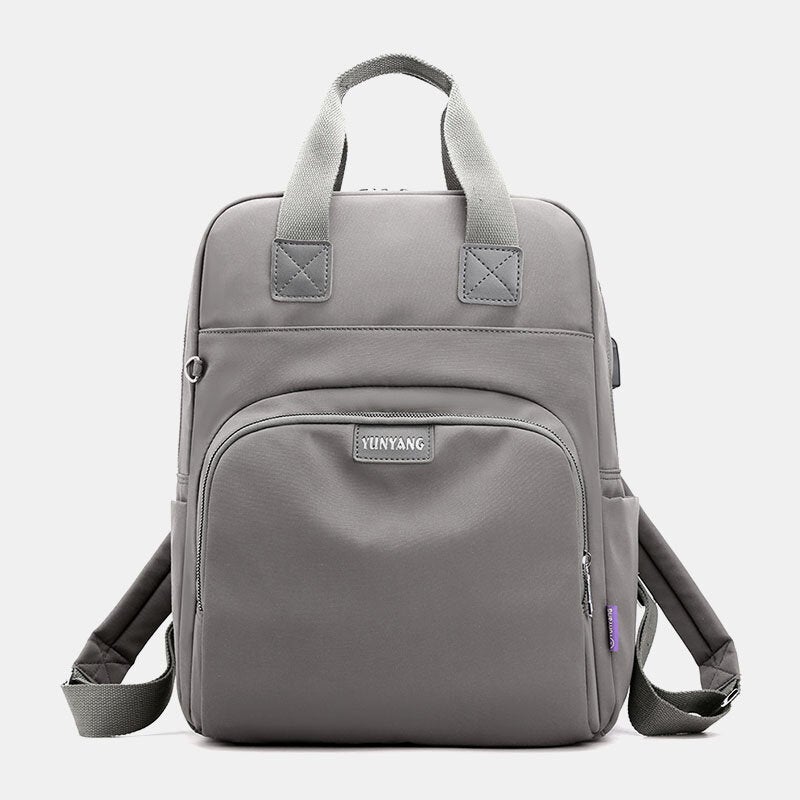 Women Fashion Backpack Large Capacity Bag With USB Charging Port