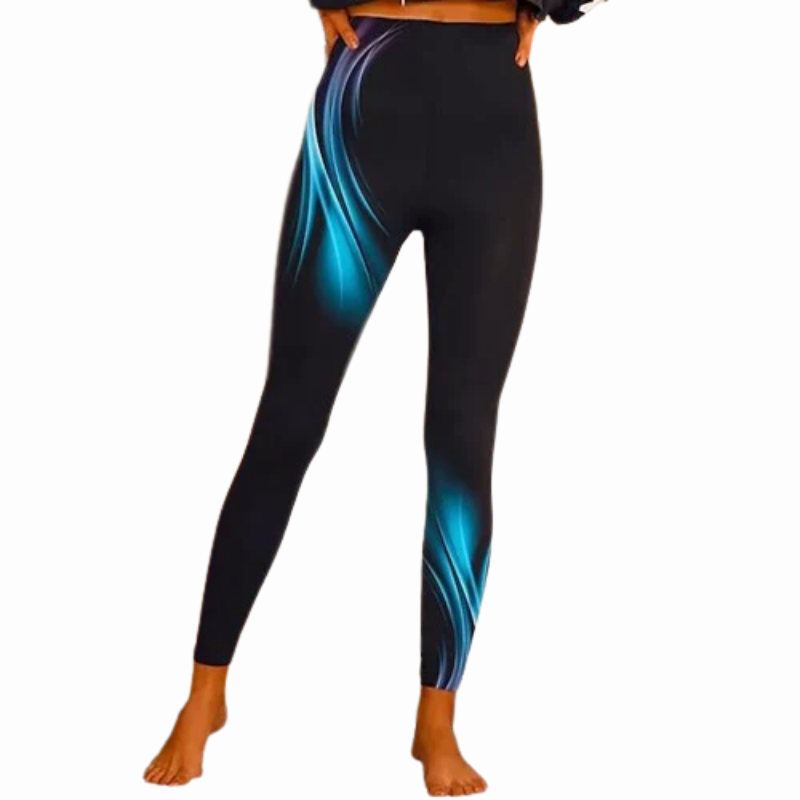 Women's Casual Cut Out Print Micro-elastic Designer Personality Pants