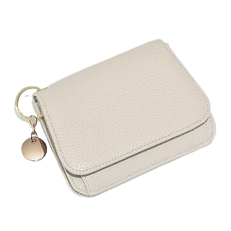 Women Trifold Short Zipper Coin Purse RFID Anti-magnetic Wallet Multi-card Slot Card Holder