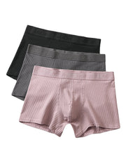 Mens Cotton Jacquard Antibacterial U Convex Boxer Briefs Multipacks Underpants Sets