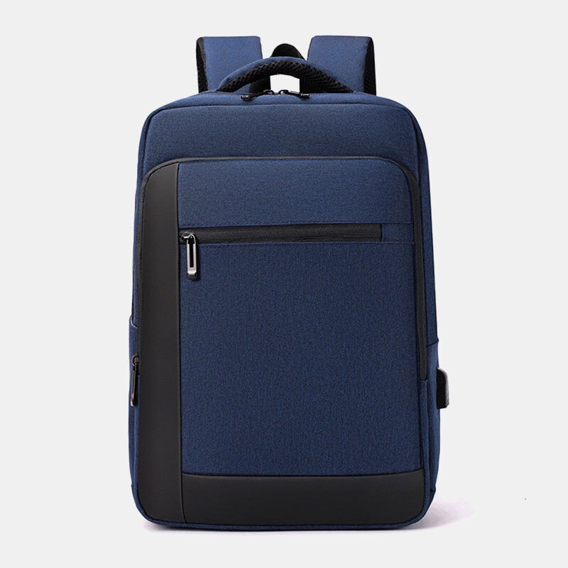 Men Multi-pocket USB Charging Breathable Waterproof Backpack Casual  Business 15.6 Inch Laptop Bag Shoulder