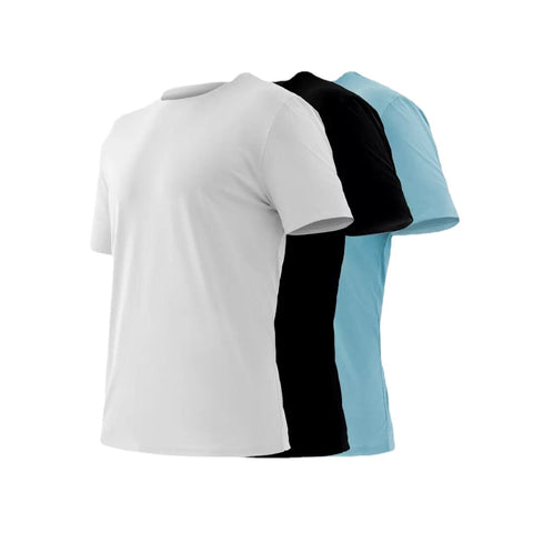 Outdoor Sport Round Collar Antiviral T-shirts Casual Quick-drying Shirts Summer Breathable Sweat Absorbing Shirts