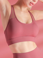 Women Yoga Running Shockproof Gather X-Back Breathable Sports Bras