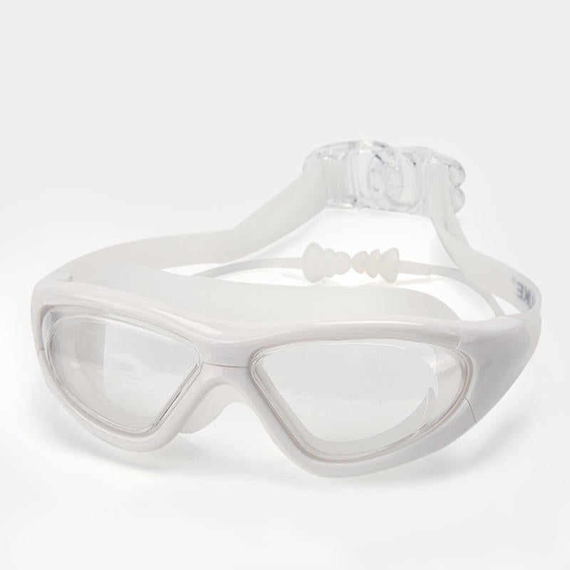 Men Women Polycarbonate HD Transparent Waterproof Anti-Fog Swimming Goggles Reading Glasses