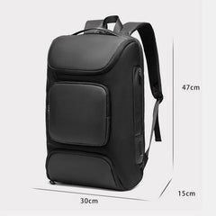 Men's Multifunction USB Charging Crossbody Bag for 15.6" Laptop with Multi-Pockets