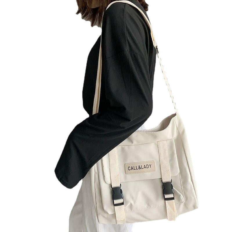 Women Messenger Bag Korean Large Shoulder Crossbody Bags for Women  Student Nylon Cloth Book Bag Handbags Satchels