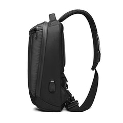 Large Capacity Waterproof Business USB Charging Port Sling Bag Chest Crossbody For Men