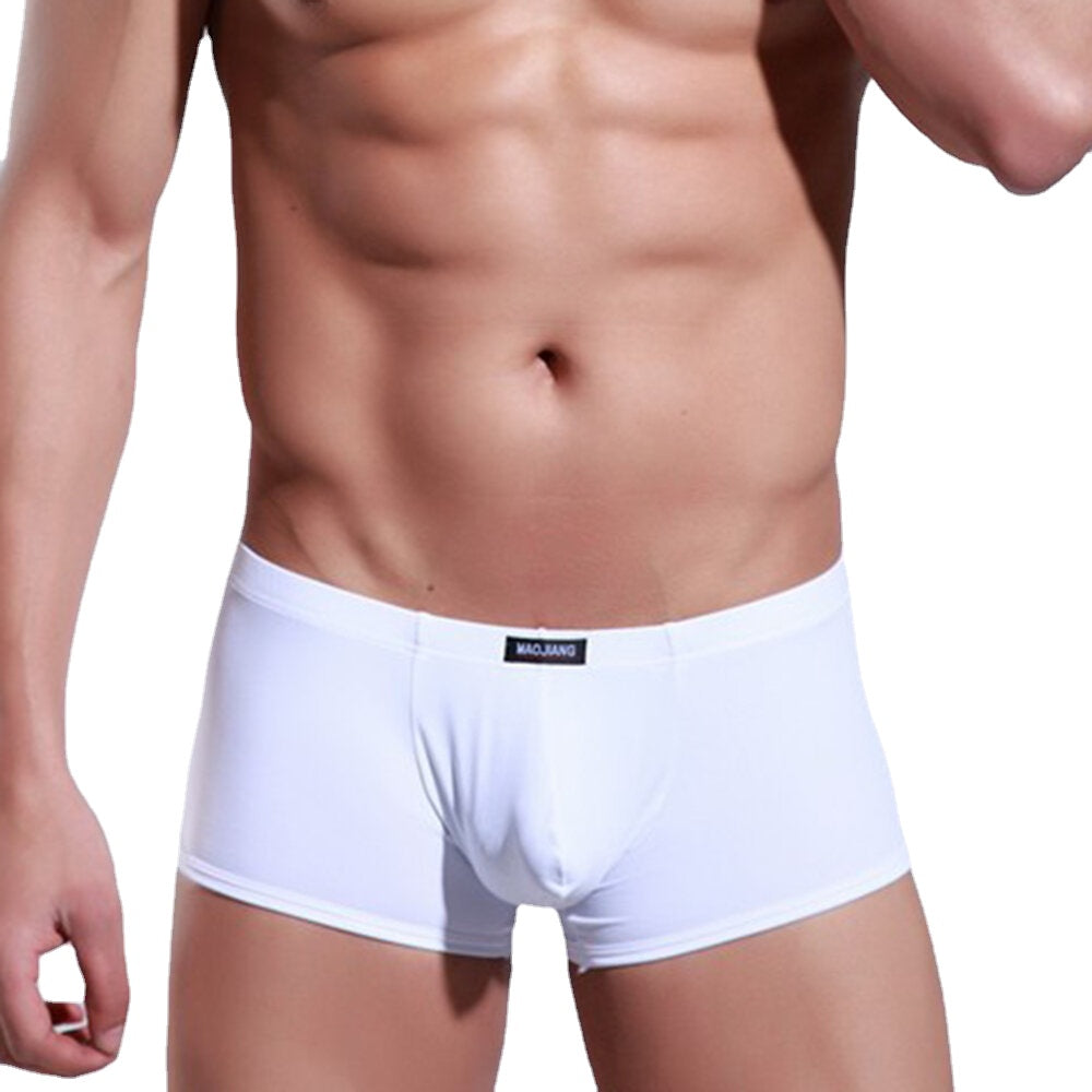 Ice Silk U Convex Soft Comfy Boxer Briefs for Men