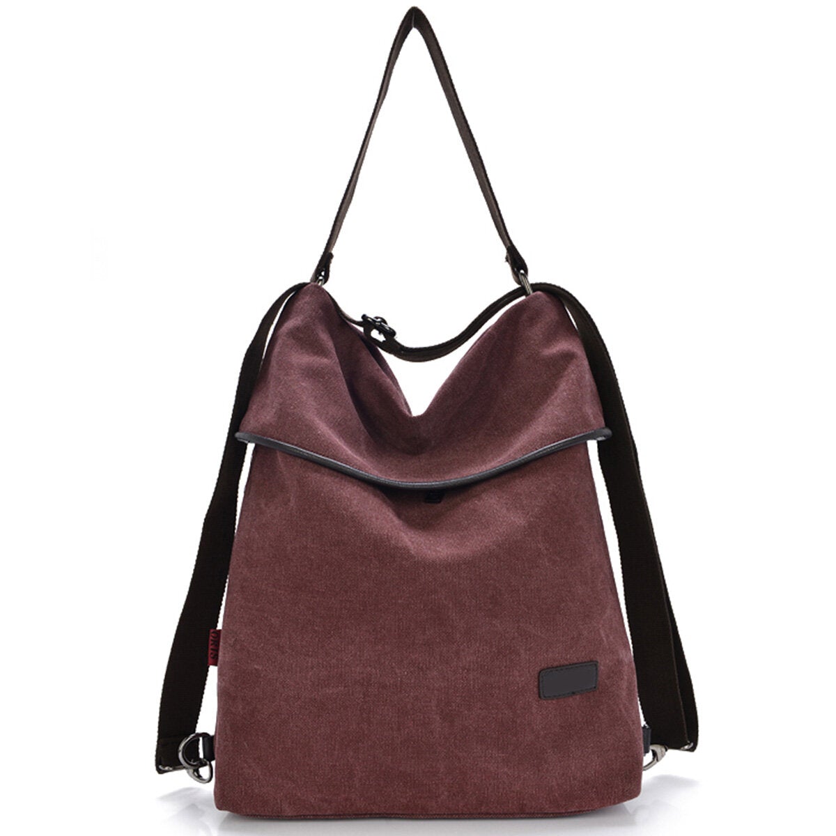 Women Canvas Multifunctional Microfiber Leather Large Capacity Handbag Shoulder Bags Backpack